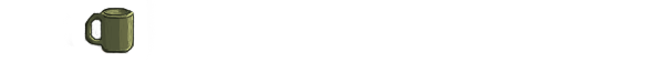 Coffee cup visible with light on.